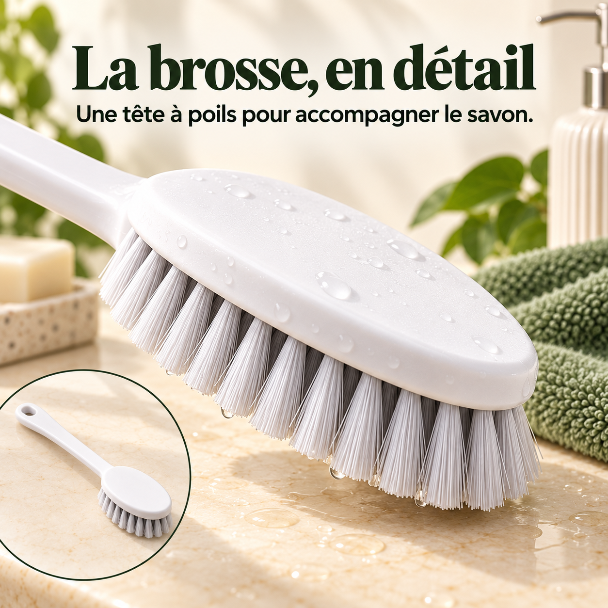Le savon va là où votre main ne va pas